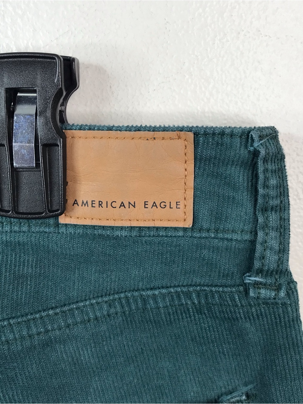 American Eagle Outfitters Teal Green Flare Wide Leg Jeans Sz 8 - Picture 6 of 6
